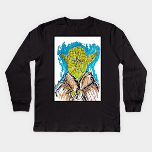 Jedi Master Yoda Kids Long Sleeve T-Shirt